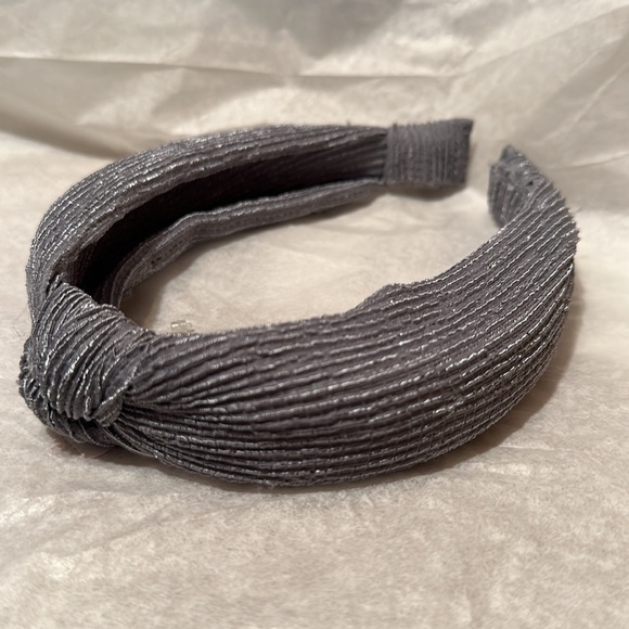NWT! Anthropologie SUSIE KNOTTED HEADBAND Slate Blue Grey Gray - Picture 4 of 6